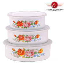 White Color Enamel Bowls with High Quality